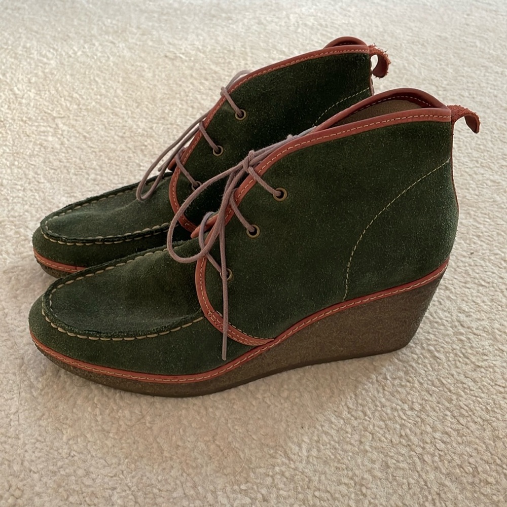 Olukai Wallaby Suede Wedge